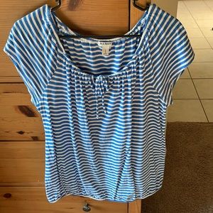 Old navy blue and white top